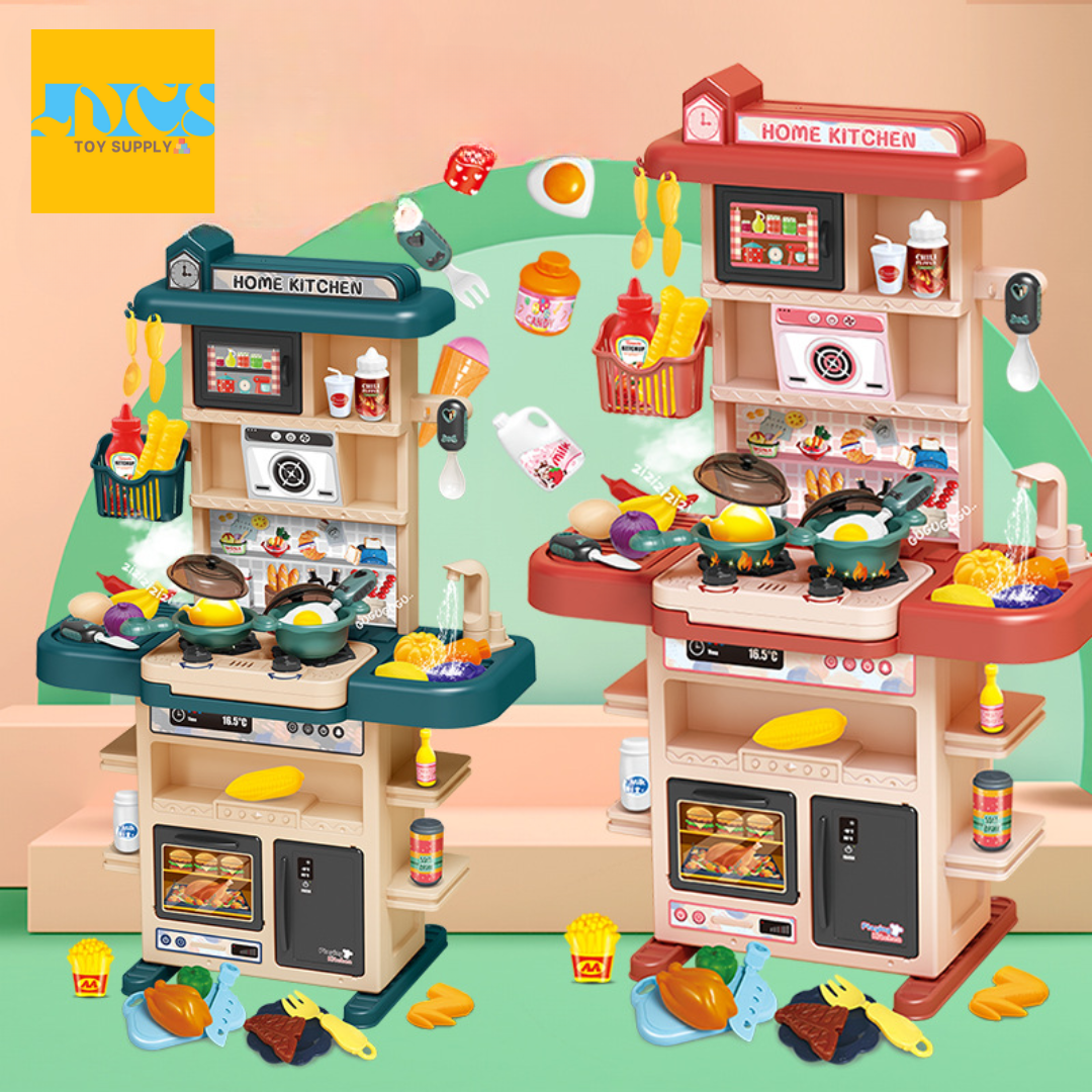 Kids Kitchen Playset with Sound, Light & Smoke - Image 2