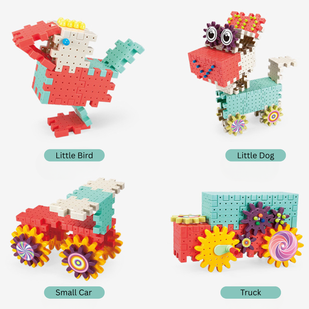 DIY 3D Gear Building Blocks Puzzle for Kids (7–14 Yrs) - Image 4