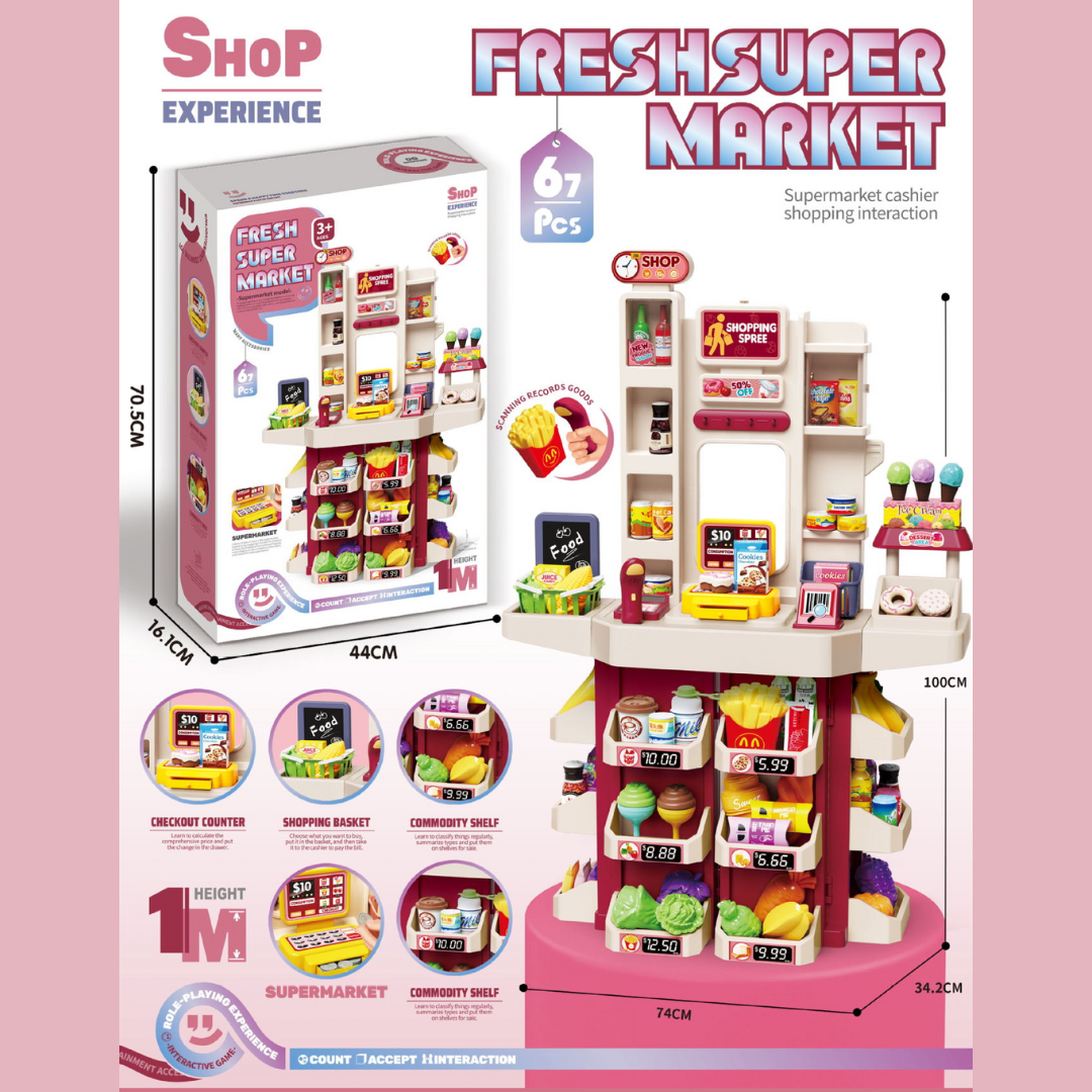 Kids Kitchen Playset with Sound, Light & Smoke - Image 6